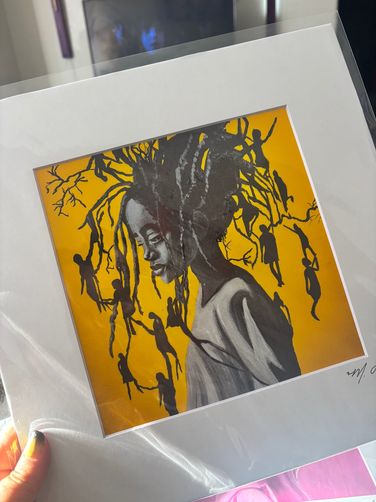 The Weight of Roots Matted Art Print