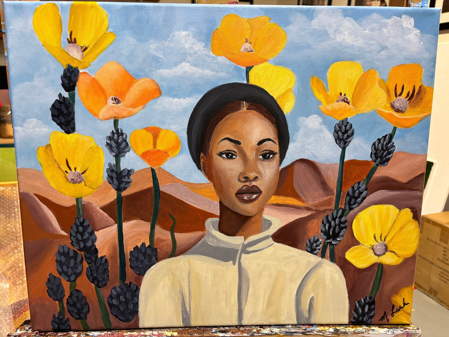 Original Acrylic Painting | African American Art | SoftHER | Softly |