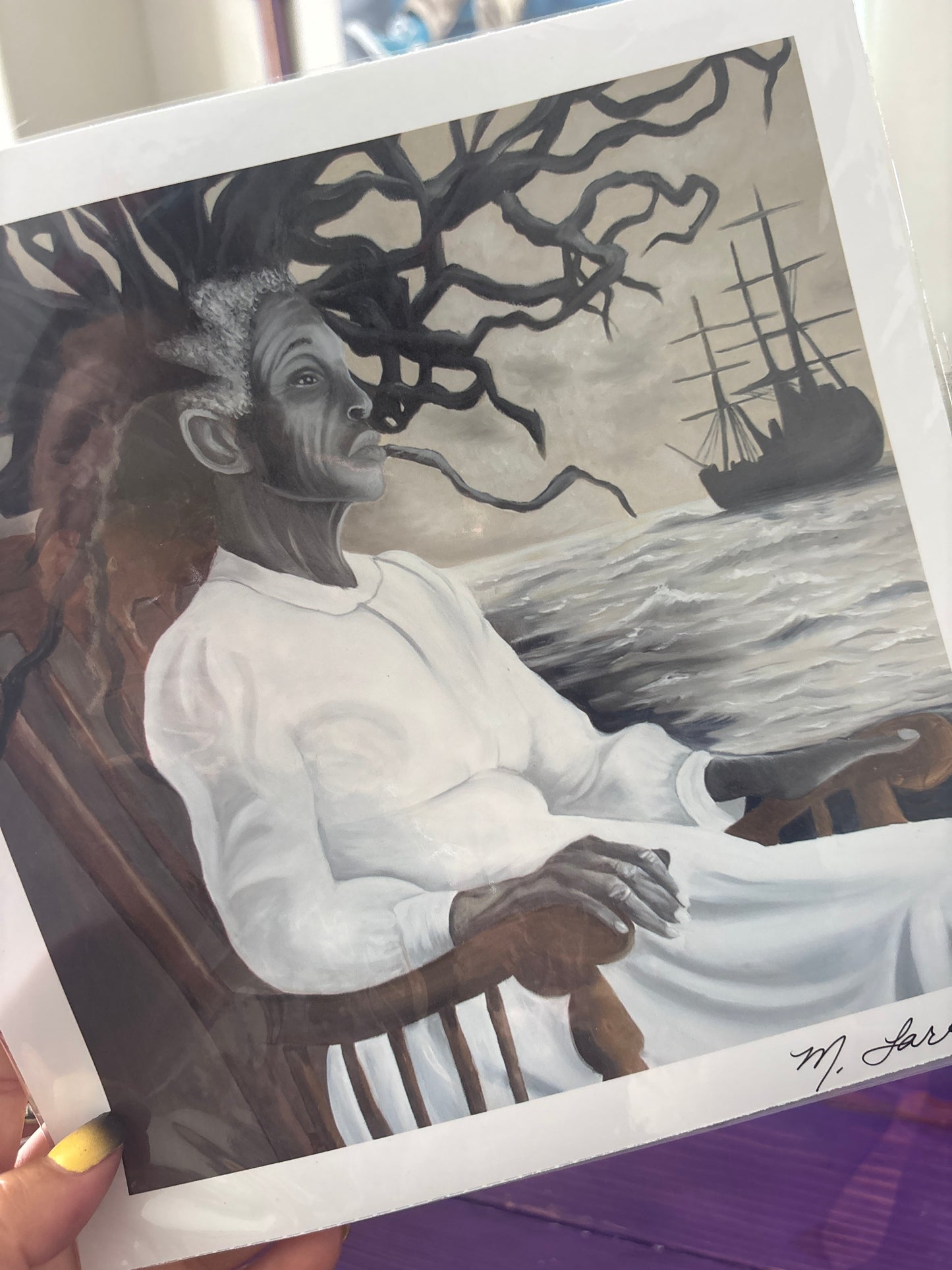 Between the Trees and the Sea Art Print