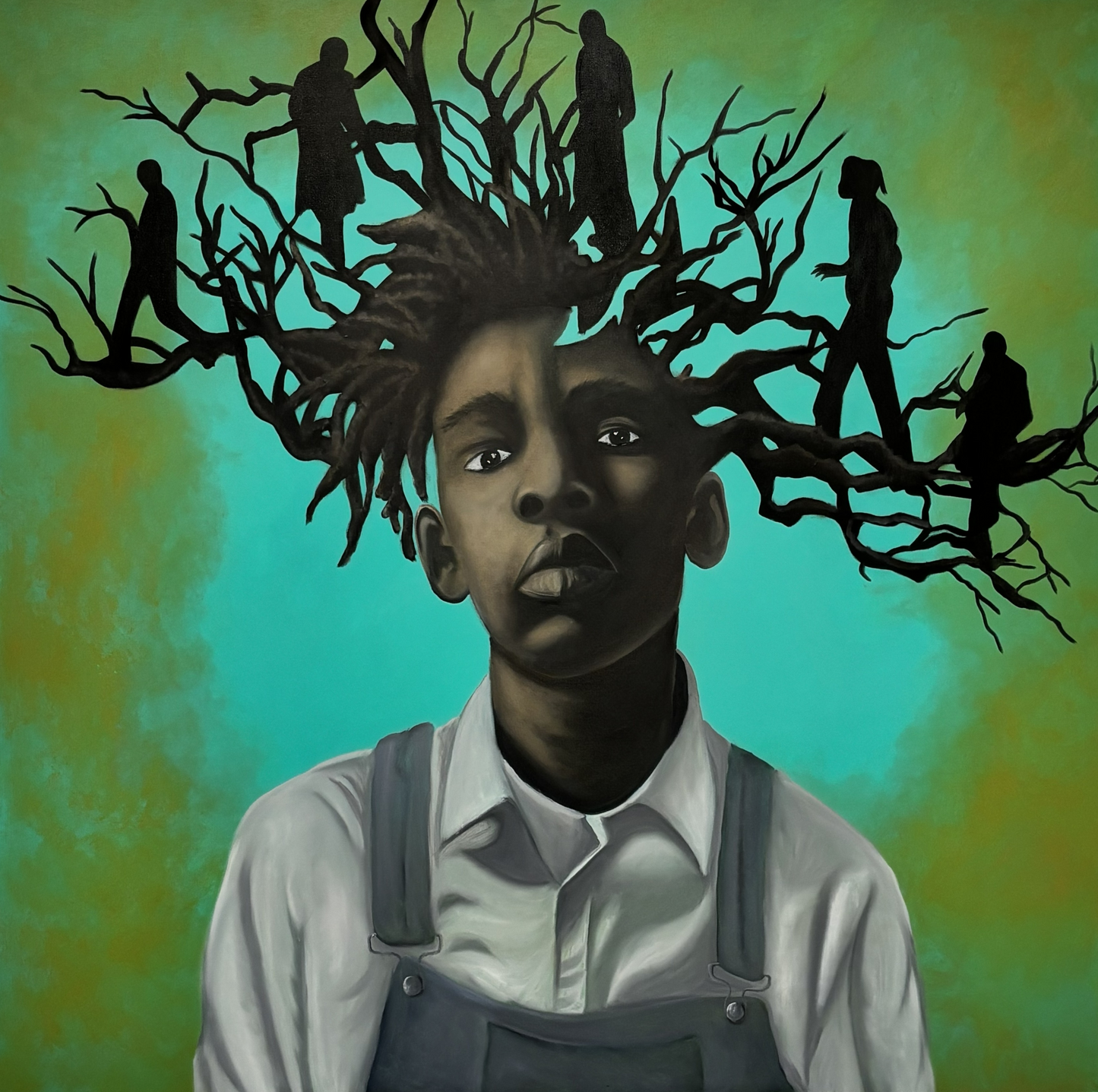 Abusua 48x48 Original Oil Painting