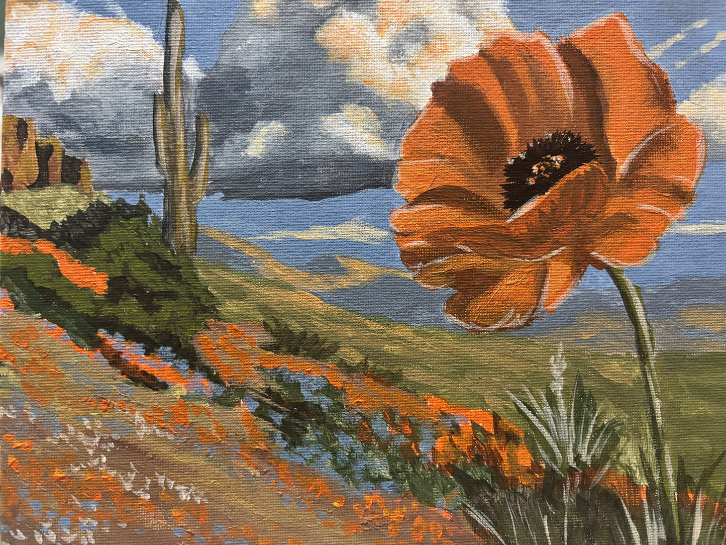 Superstitions Oil on 8x10 canvas panel