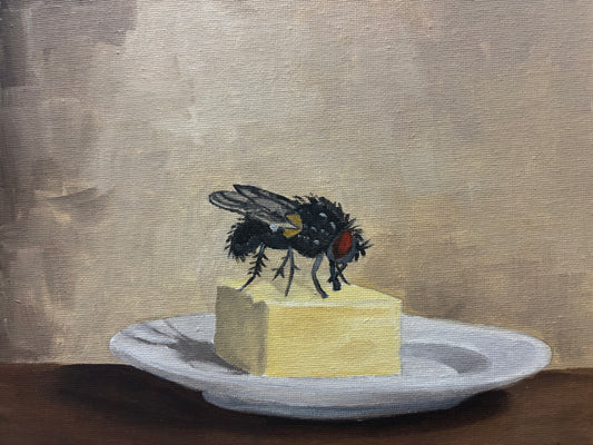 Butter Fly Oil on 8x10 canvas panel