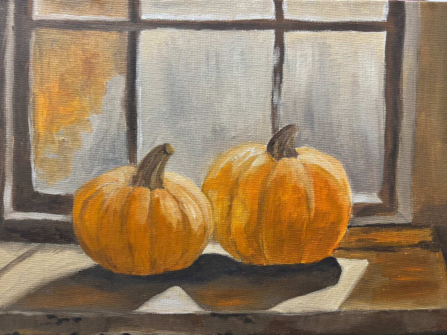 A Hint of Fall Oil on 8x10 Canvas Panel