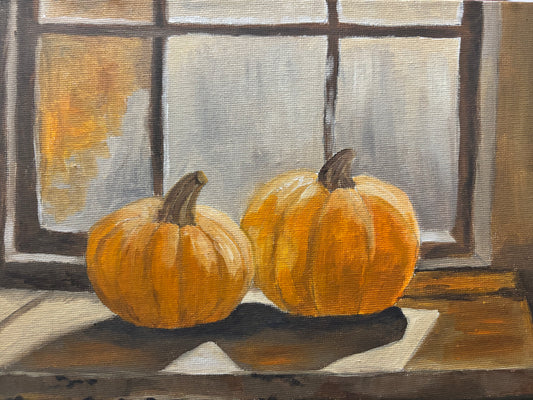 A Hint of Fall Oil on 8x10 Canvas Panel