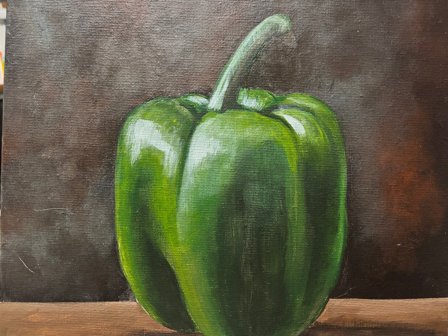 Bell Pepper Study Acrylic on 8x10 Canvas Panel