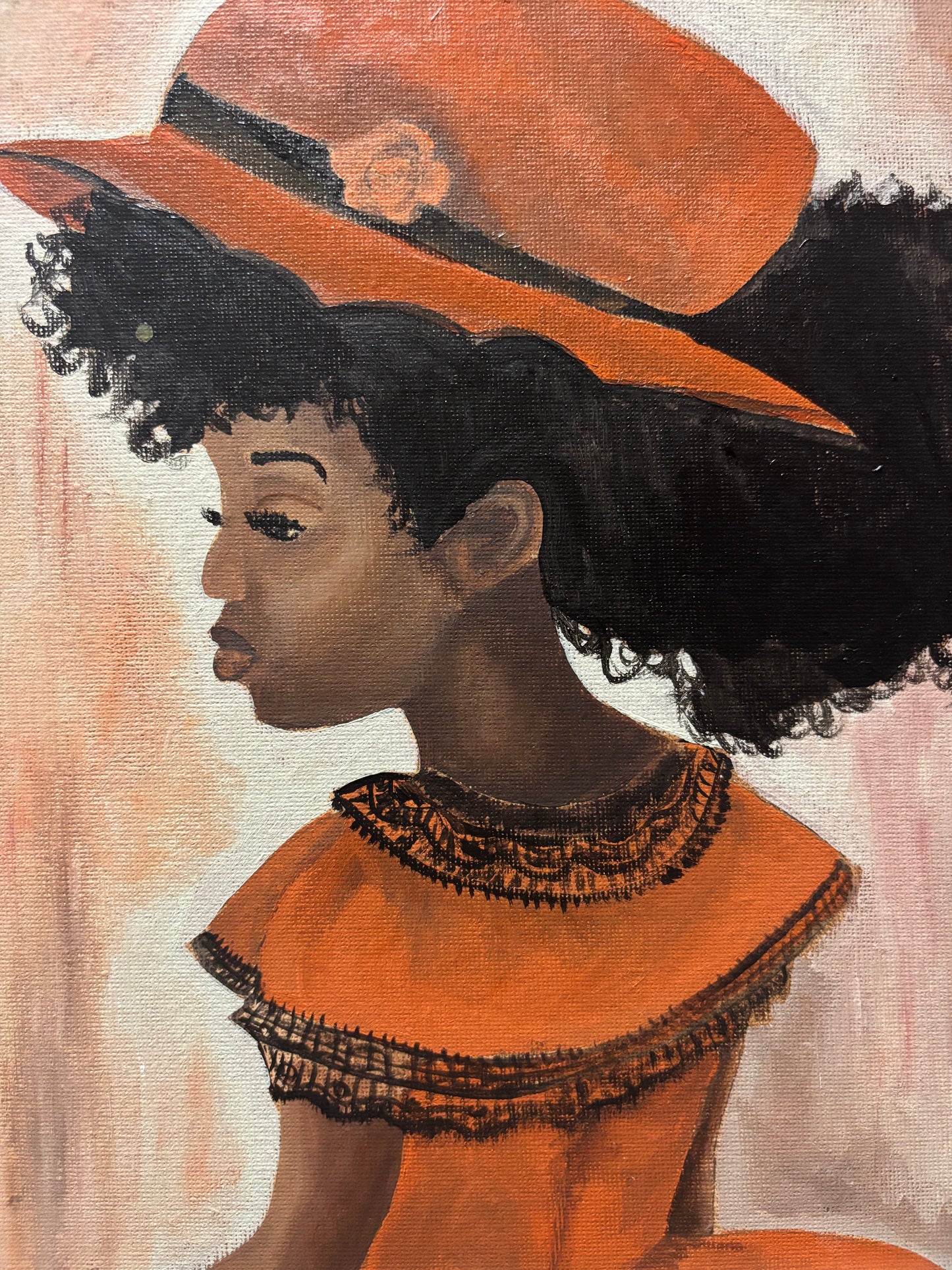 Little Miss Acrylic on 8x10 Canvas Panel