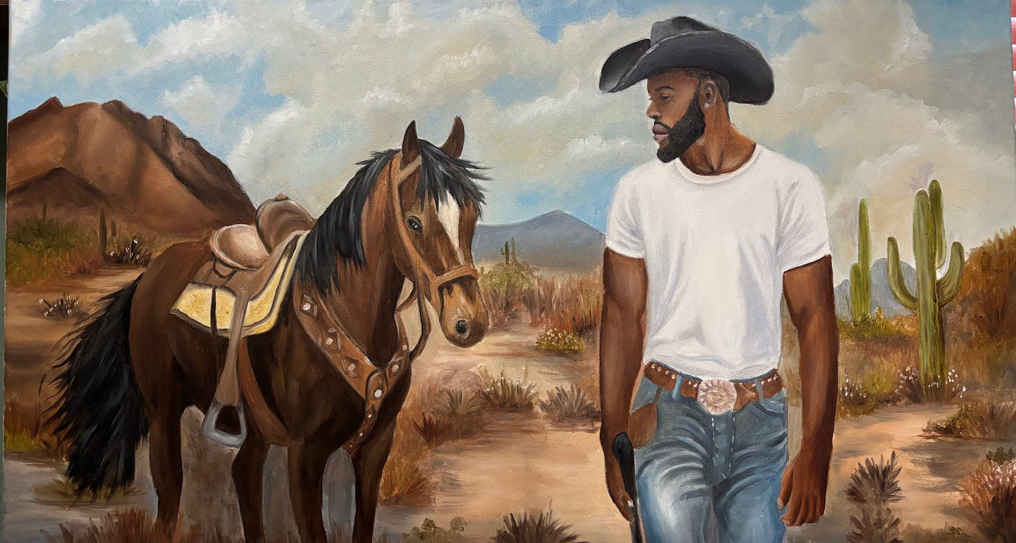 Country Boy Revolution Original Oil Painting