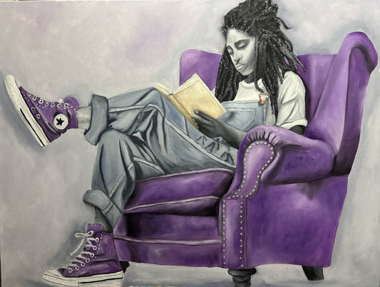 "Grounded in Stillness" Original Oil on 30x40 Gallery Wrapped Canvas