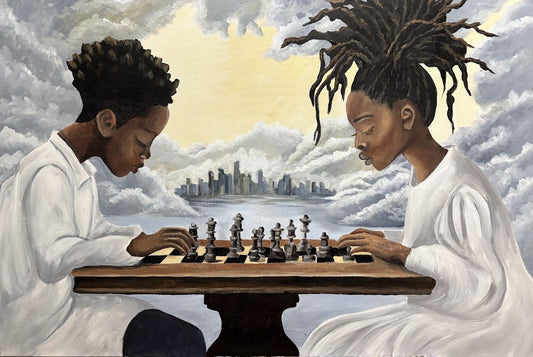 "Strategize" Original Acrylic Painting 24 x 36