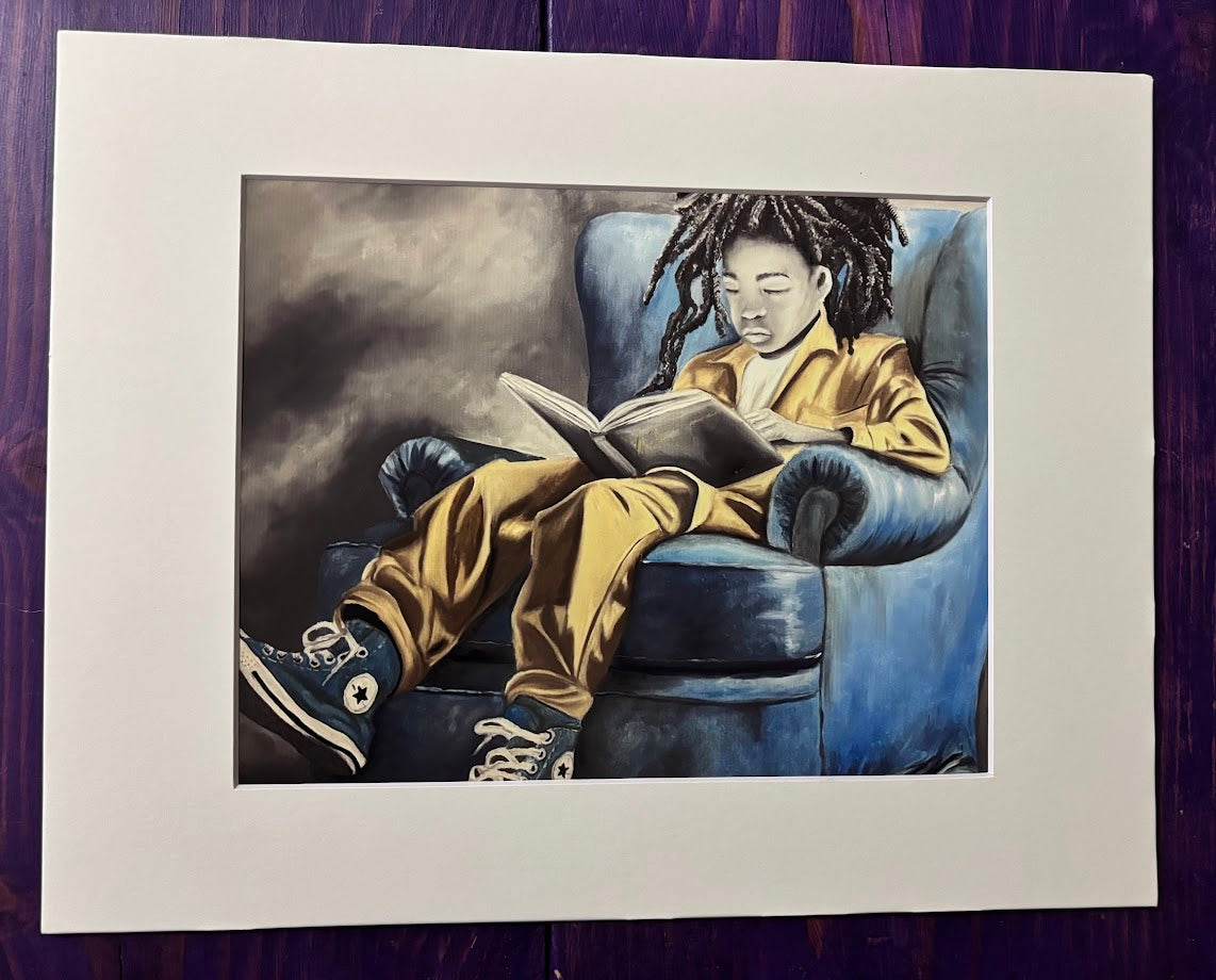 "Between the Lines, I Remember" Art Print