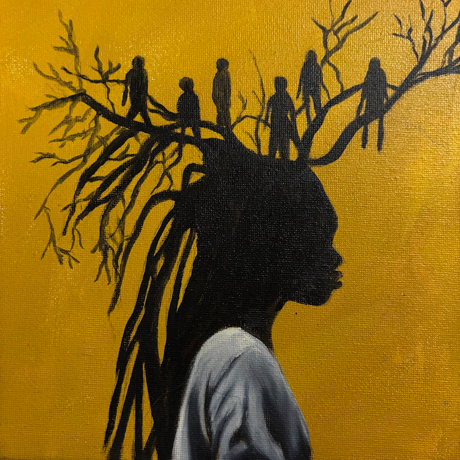 "Reminiscent " 8x18 oil on canvas panel