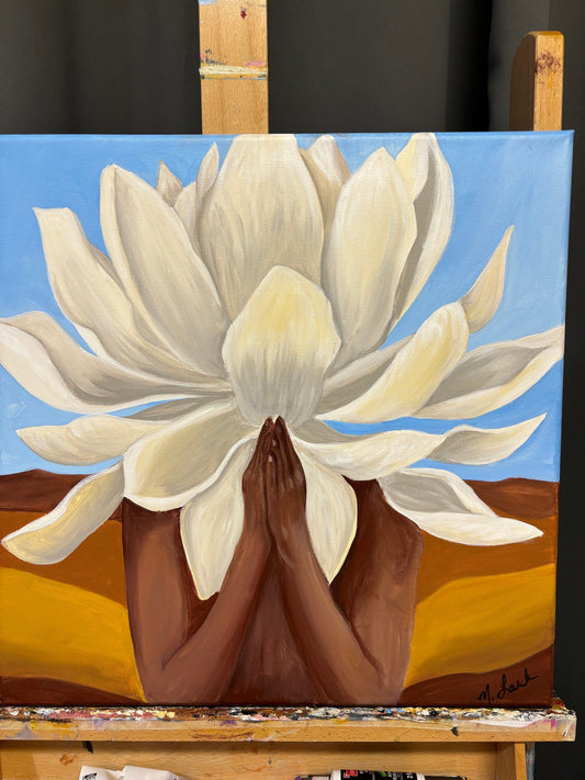 Original Acrylic Painting | African American Art | SoftHER | Prayer |
