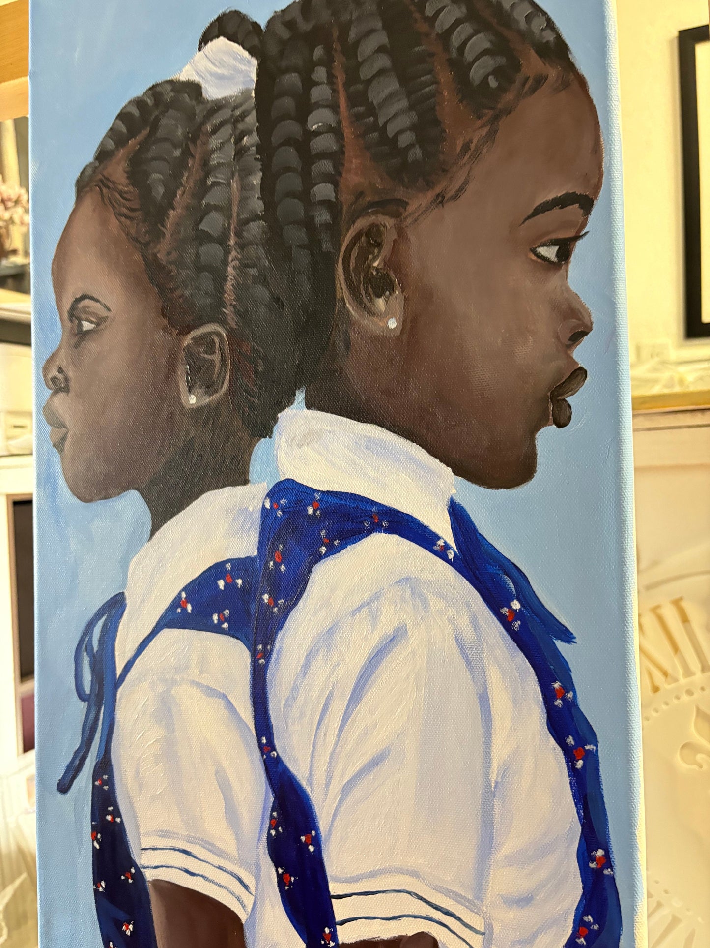 African American Art | girl hair series | School Girls | kids art | Black Art