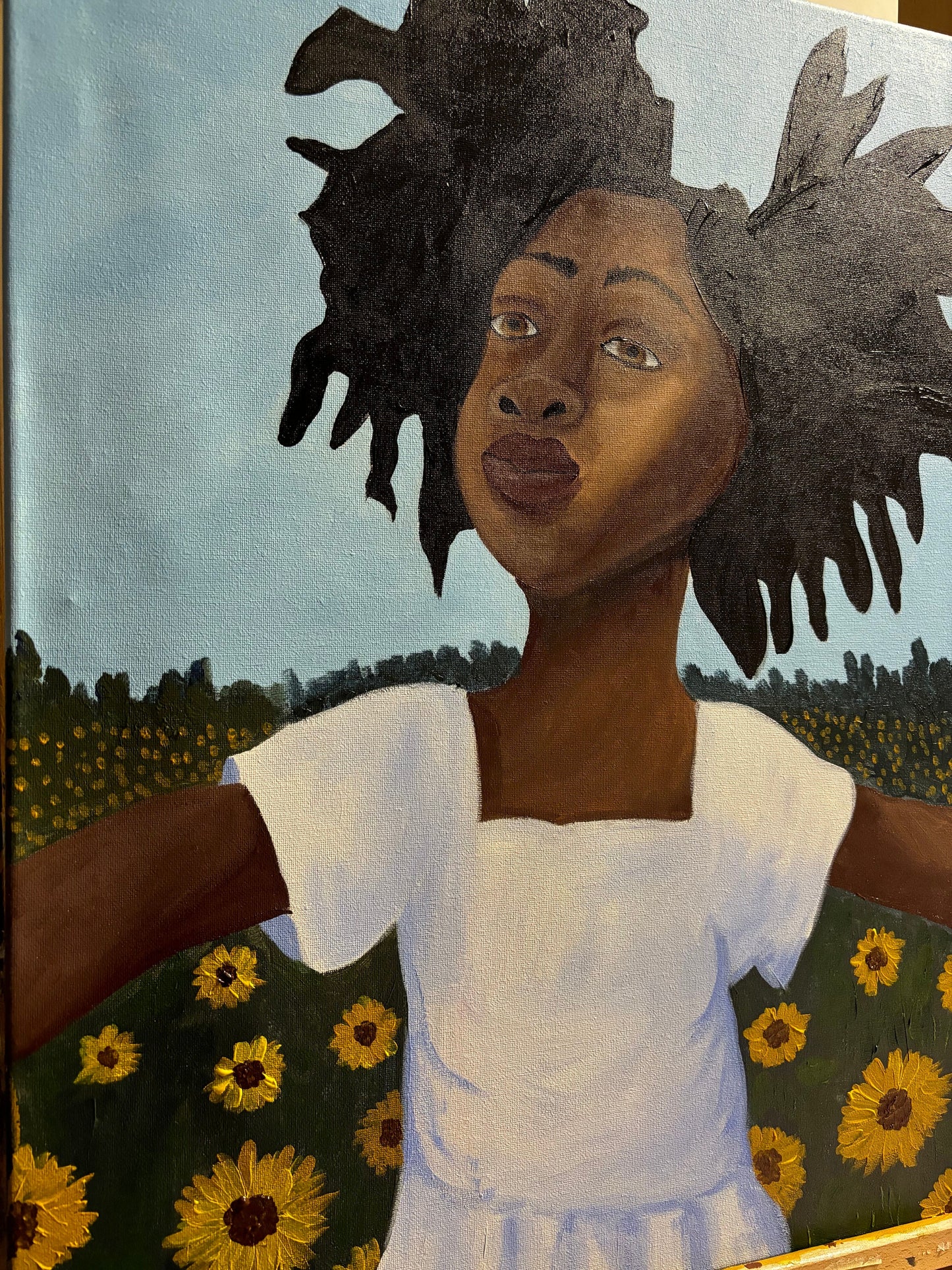 African American Art | girl hair series | Girl of the Sun | kids art | Black Art